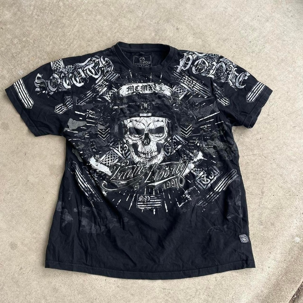 Y2K 2000s All Over Print South Pole Shirt size L